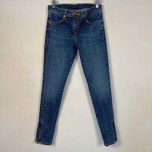 Ramy Brook Kate Mid-Rise Moto Skinny Jeans in size 27
